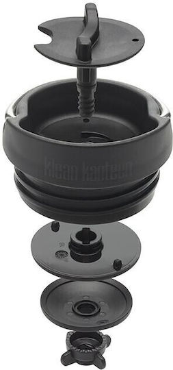 Klean Kanteen Tkwide Μπουκάλι Θερμός Ανοξείδωτο BPA Free 355ml Μαύρο