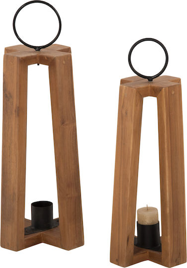 HomeMarkt Фенерче Дърво Жълт 24x24x50бр 1бр
