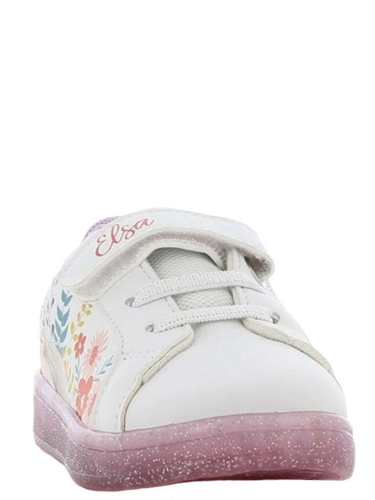 Sneaker Kids Anatomic Sneakers with Hoop & Loop Closure White