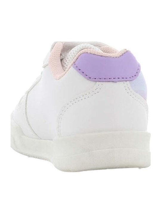 Sneaker Παιδικά Sneakers Ανατομικά με Σκρατς Λευκά