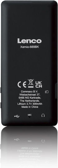 Lenco Xemio MP3 плейър (8GB) с Екран TFT / LCD 2.4" Черен
