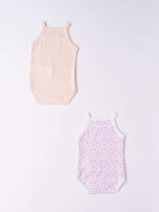 iDO Set of Pink Baby Bodysuits
