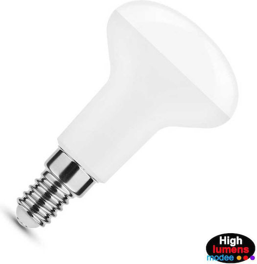 Modee Lighting LED-Lampe 4.9W 83mm für Fassung E14 und Form R50 Naturweiß 470lm