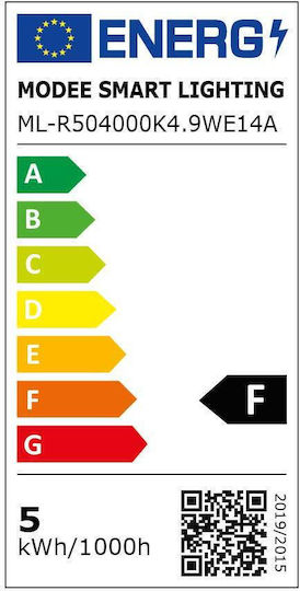 Modee Lighting LED-Lampe 4.9W 83mm für Fassung E14 und Form R50 Naturweiß 470lm