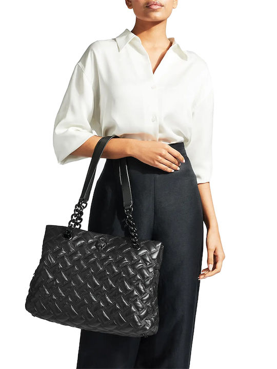 Kensington Drench Geantă Tote Dama Din Piele Neagră