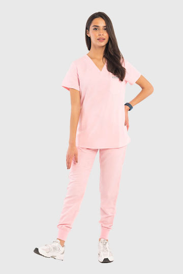 Dr. Scrub Γυναικεία Ιατρική Μπλούζα Ροζ