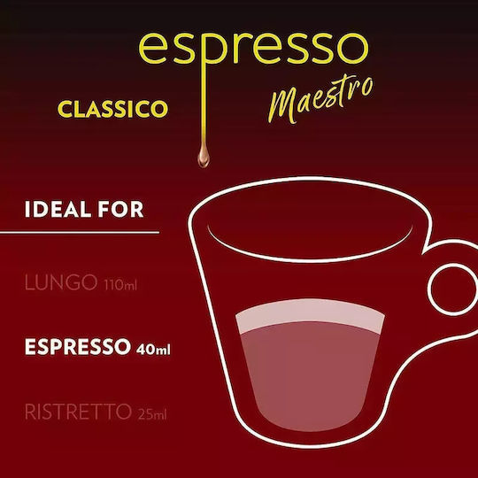 Lavazza Kapseln Espresso Maestro Classico Kompatibel mit Maschine Nespresso 10Mützen