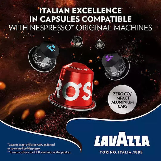Lavazza Капсули Еспресо Qualita Rossa Съвместими с машина Nespresso 30капси