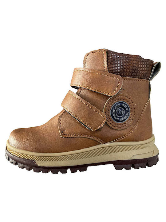 Ustyle Kids Boots with Hoop & Loop Closure Tabac Brown