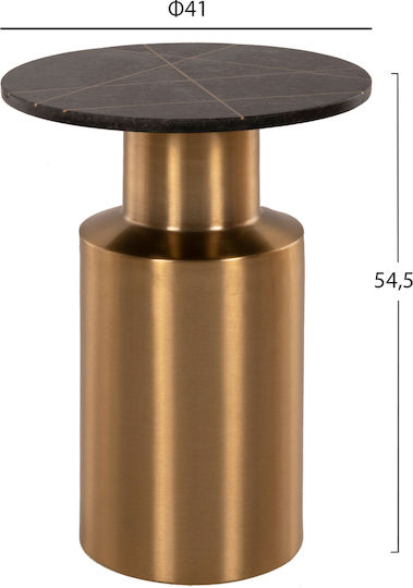 Claydee Side Table Gold-Black Claydee Side Table Gold-Black