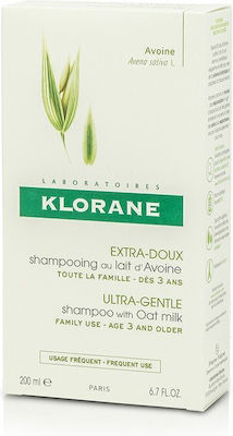 Klorane Oat Milk Shampoos Daily Use for All Hair Types 200ml