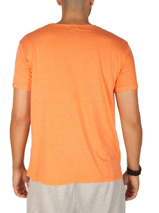 Sublevel Herren T-Shirt Kurzarm Orange