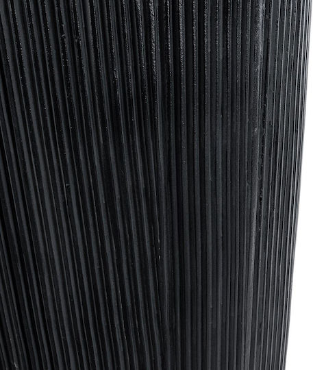 GloboStar Artificial Garden Castle Planter Polyester Black with Stand 43x43x112cm.