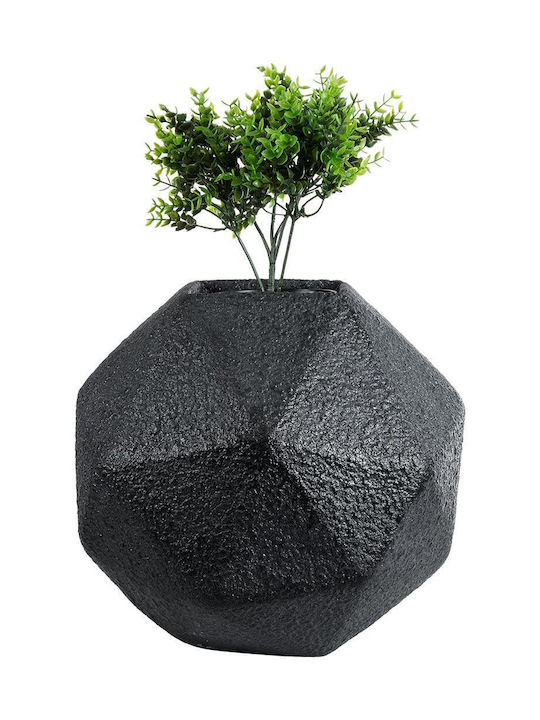GloboStar Planter Polyester Black with Stand 30x30x30cm.