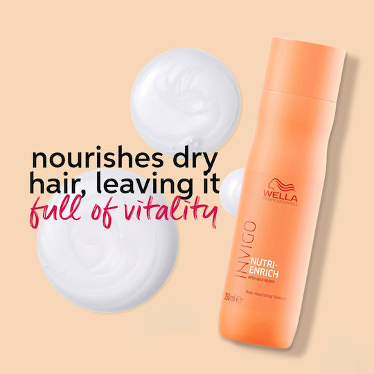 Wella Invigo Nutri Enrich Shampoos Reconstruction/Nourishment for Damaged Hair 1000ml