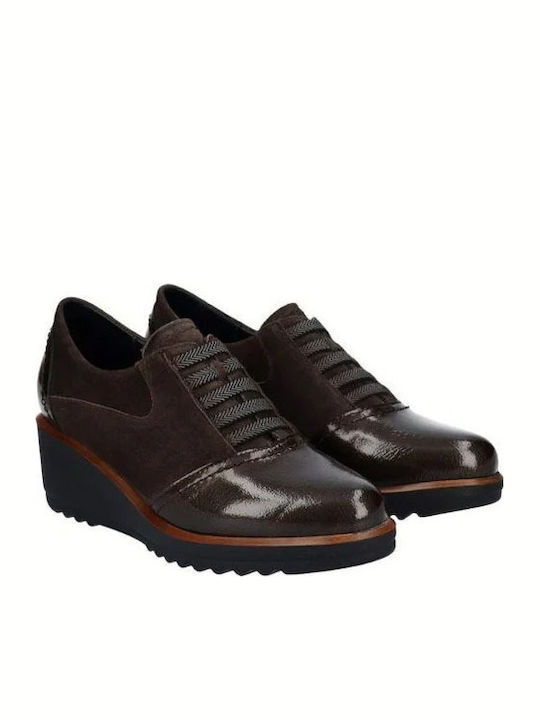 Leder Damen Chelsea Stiefeletten mit mittlerem Absatz Gray