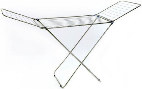 Ankor Folding Floor Stainless Steel Clothes Drying Rack with 18m Hanging Length