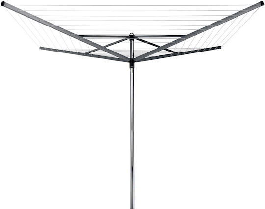Brabantia Topspinner Folding Floor Clothes Drying Rack for Garden Metallic with Hanging Length 50m