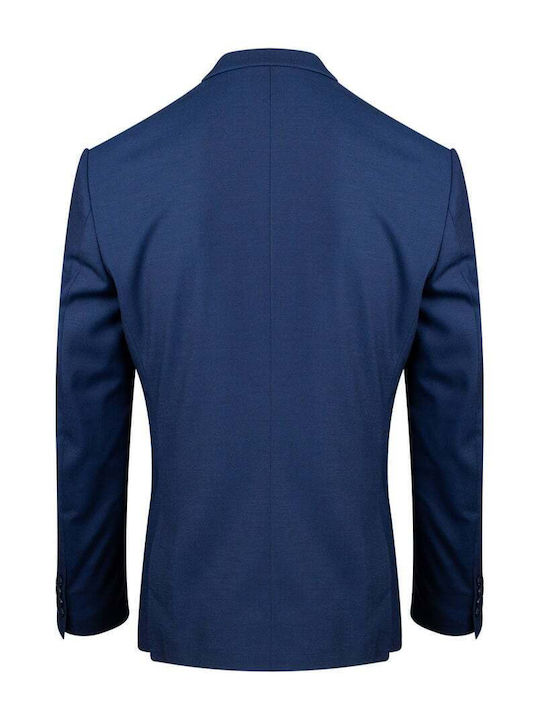 Ανδρικό Γαμπριάτικο Κοστούμι Με Γιλέκο Μπλε