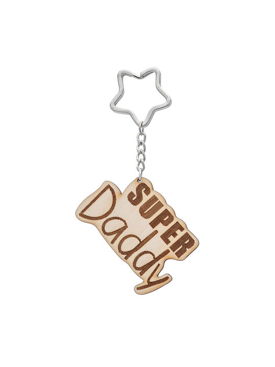 LifeLikes Μπρελόκ Super Daddy Ξύλινο