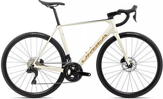 Orbea Orca M30i 28" 2024 Bej Bicicletă de Șosea cu 24 Viteze și Frâne pe Disc Hidraulice