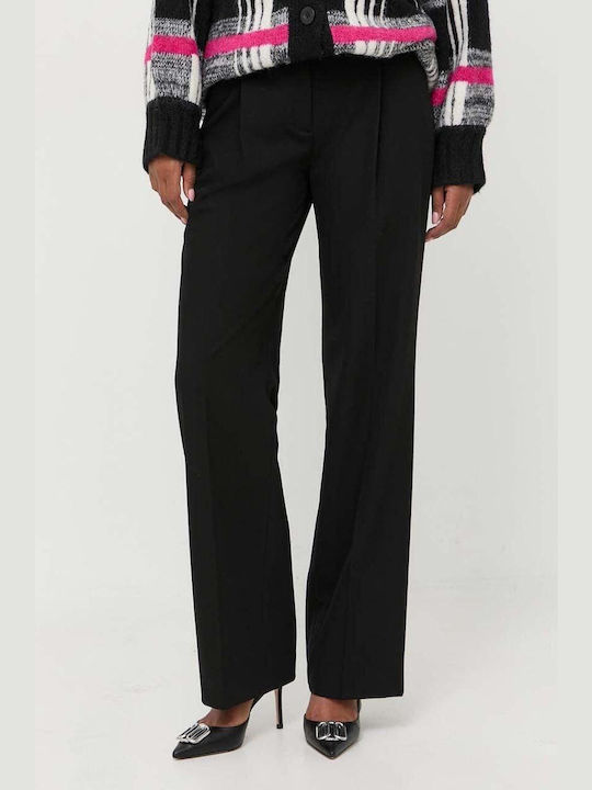 Karl Lagerfeld Women's Fabric Trousers Black