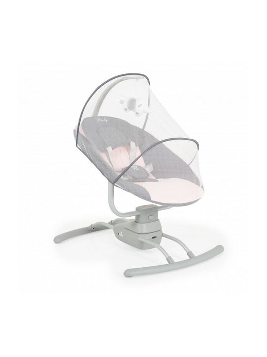 Moni Elektrisch Baby Relax Schaukel Rocky mit Musik Rosa für Kind bis 9kg