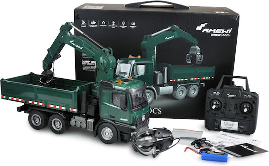 Amewi Arocs Licence Remote Controlled Construction Vehicle 4WD Green