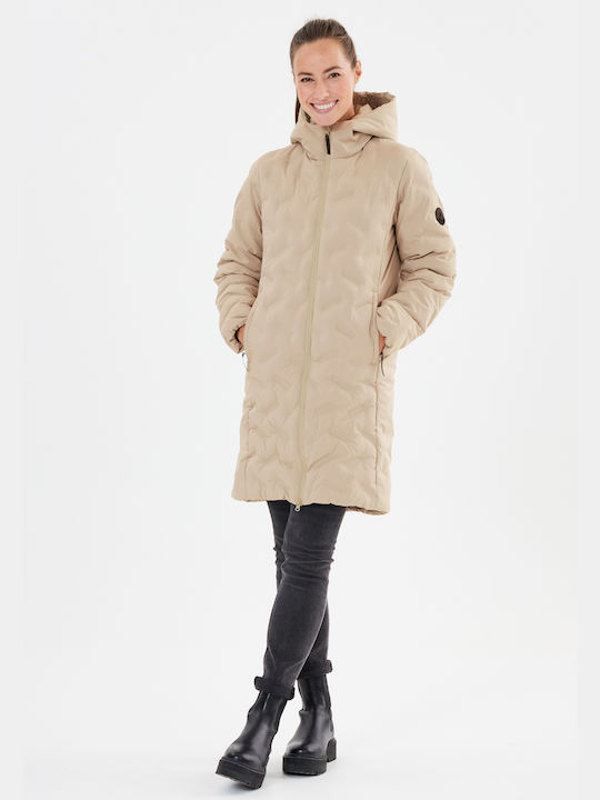 Whistler Lang Damen Puffer Jacke für Winter Simply Taupe