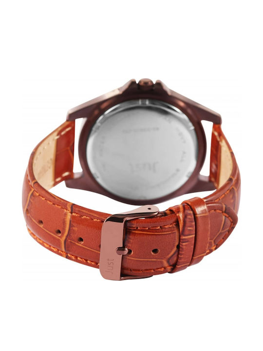 Just Watch Women's Watch with Brown Leather Strap