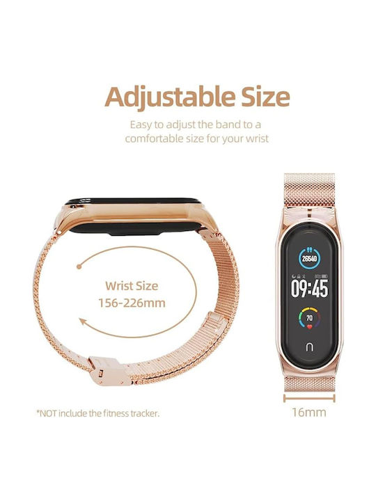 Revomag Curea Rose Gold Smart Band 8 / Smart Band 9 / Smart Band 10 Revomag Curea Rose Gold Smart Band 8 / Smart Band 9 / Smart Band 10