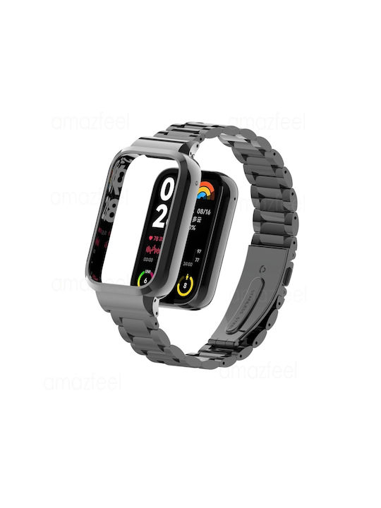Revomag Curea Oțel inoxidabil Negru (Smart Band 8 / Smart Band 9 / Smart Band 10)