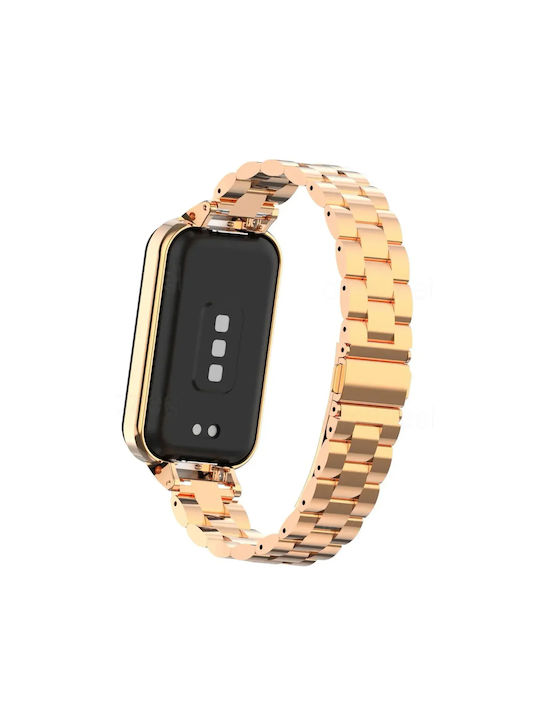 Revomag Curea Oțel inoxidabil Aur (Smart Band 8 / Smart Band 9 / Smart Band 10)