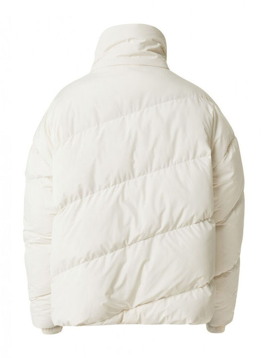 Mexx Women's Short Puffer Jacket for Winter White