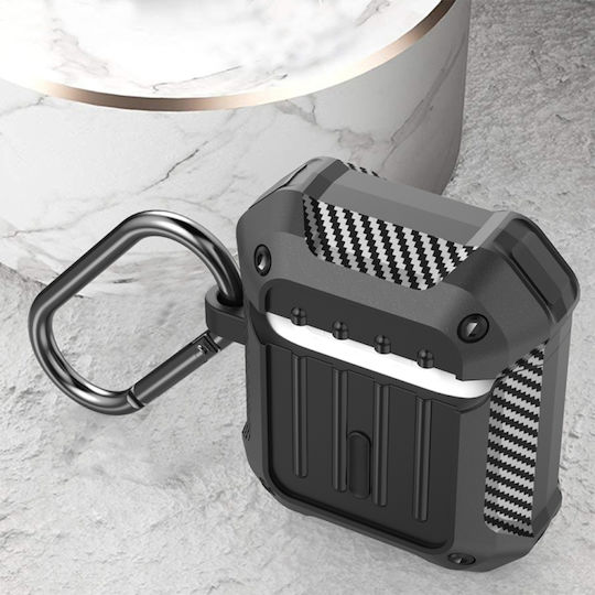 Sonique Case Silicone with Hook in Green color for Apple AirPods 1 / AirPods 2