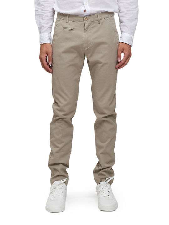 Uniform Jeans Uniform Charlie Men's Trousers Chino Elastic in Slim Fit Beige