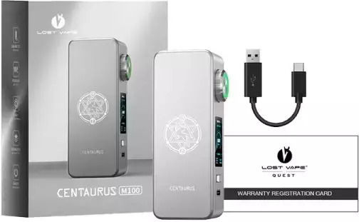 Lost Vape Centaurus M100 Box Mod 100W Knight Schwarz