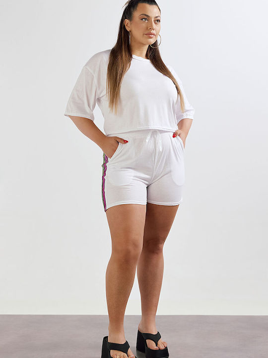 Women's Set with Shorts White