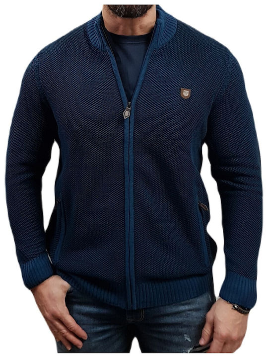Visconti Cardigan Tricotat Blue