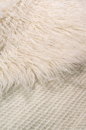 Βιοκαρπέτ Flokati Χαλί Ορθογώνιο Natural 60x100cm
