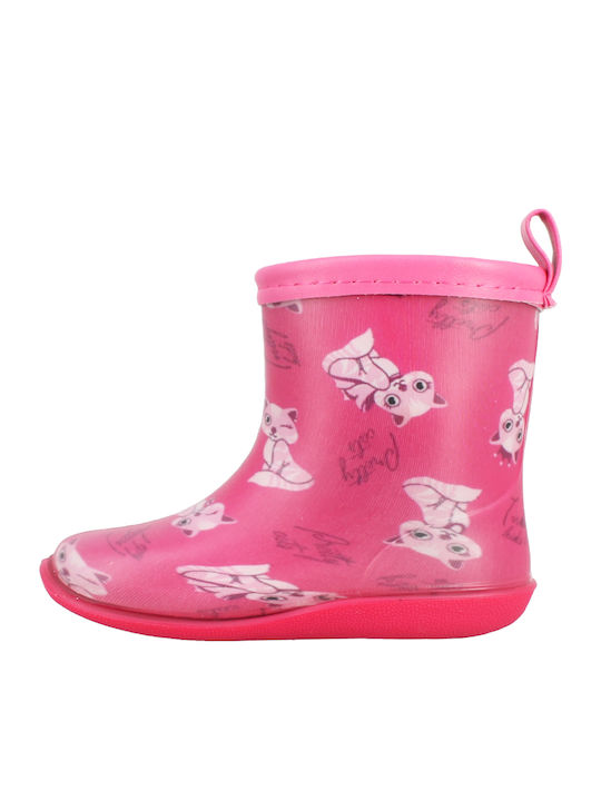 Cizme de cauciuc pentru copii Fuchsia