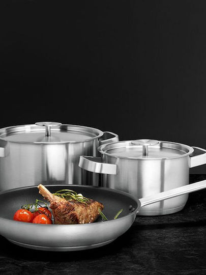 Electrolux Σετ Μαγειρικά Σκεύη από Ανοξείδωτο Ατσάλι Ασημί 3τμχ
