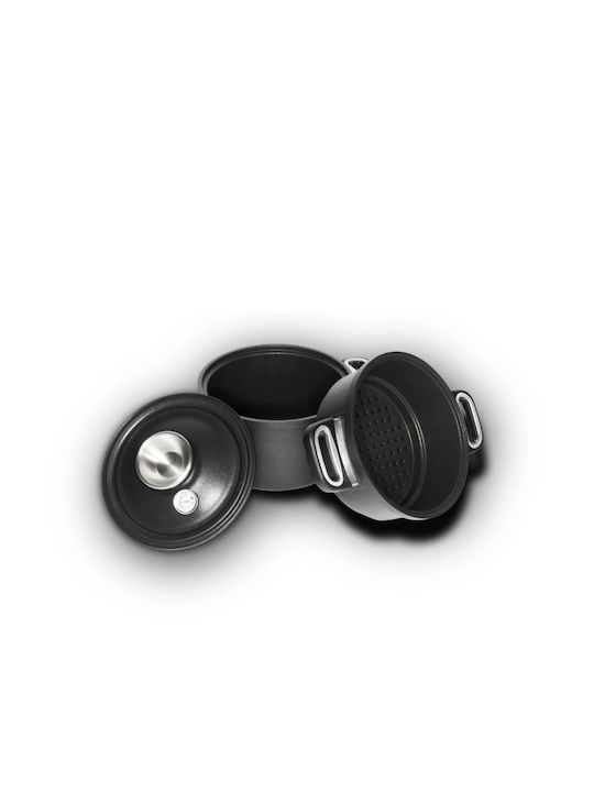 AMT Gastroguss 1220 Βαθιά Κατσαρόλα από Αλουμίνιο Ατμού 20cm