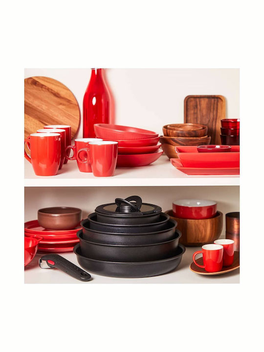 Tefal Ingenio Unlimited Pans Set of Aluminum with Non-stick Coating Black 2pcs
