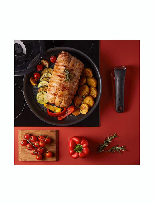 Tefal Ingenio Unlimited Pans Set of Aluminum with Non-stick Coating Black 3pcs