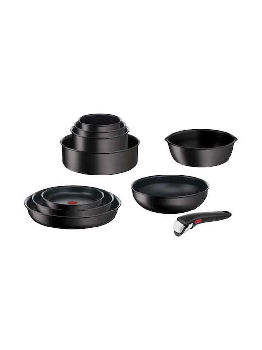 Tefal Ingenio Unlimited Pans Set of Aluminum with Non-stick Coating Black 2pcs