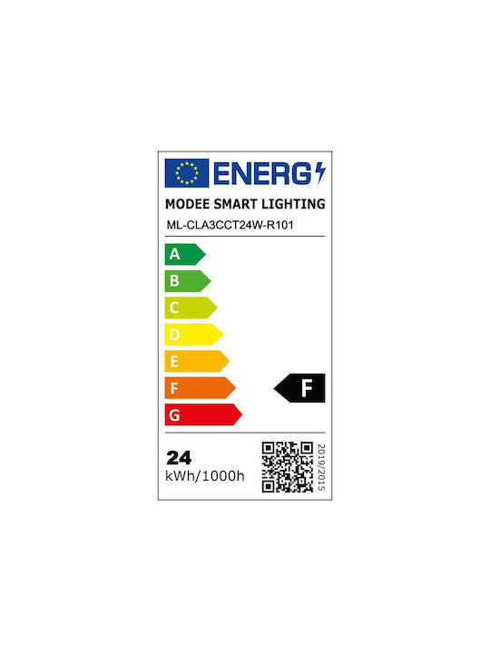 Modee Lighting Πλαφονιέρα Οροφής 40εκ. με Ενσωματωμένο LED και Τηλεχειριστήριο