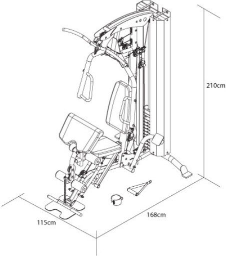 Pegasus HG4 Πολυόργανο Γυμναστικής με Βάρη 72.9kg