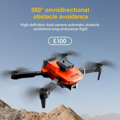 Mini Drone Wi-Fi Connected with Camera and Controller, Compatible with Smartphone Orange