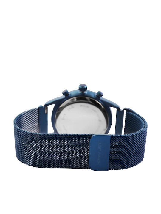 Just Watch Men's Watch Battery with Blue Stainless Steel Strap